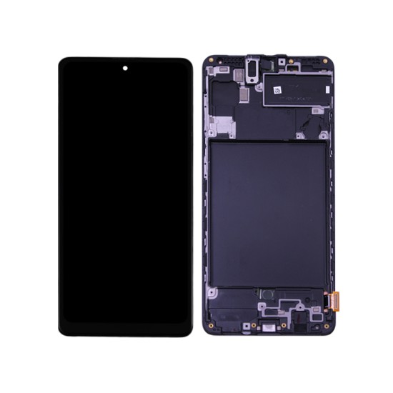 Touch+Display+Frame Samsung Galaxy A71 2020/A715 Service Pack Black Touch+Display+Frame Samsung Galaxy A71 2020/A715 Service Pack Black